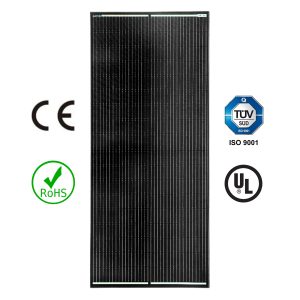 200W Glass solar panel for Recreational vehicles and home backup photo